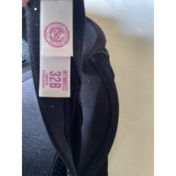 So Intimates Padded Bra Black 32B Adjustable Straps - Picture 4 of 5